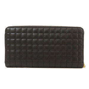 Celine Wallet Charm Quilted Long Calfskin